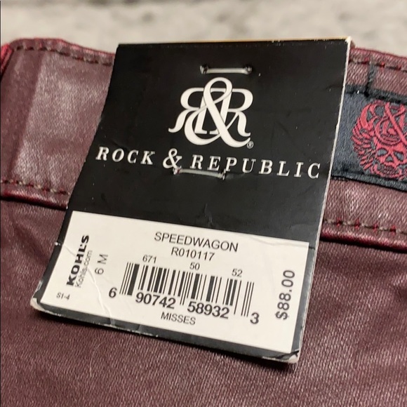 NWT R&R Skinny Slim Pants Size 6 - Picture 6 of 9